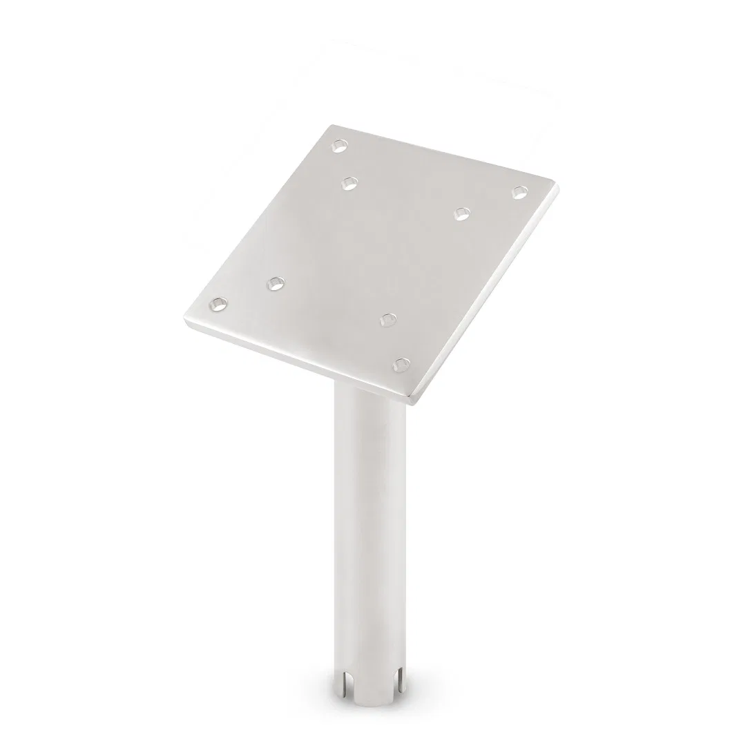 1903005 – CANNON Downrigger Mount, Gimbal Mount Silver Stainless Steel Construction 9 Inch Mount Height 1-1/2 Inch Ou...